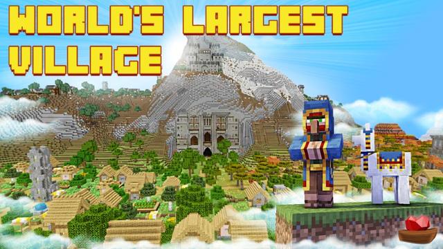 Thumbnail of the Minecraft Bedrock Marketplace product World's Largest Village created by Lifeboat.