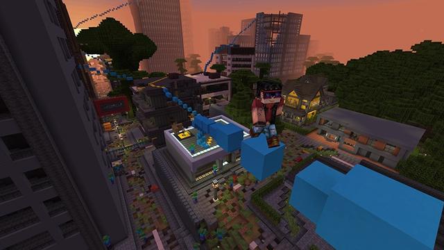 Screenshot of the Minecraft Bedrock Marketplace product Zombie Parkour created by Lifeboat.