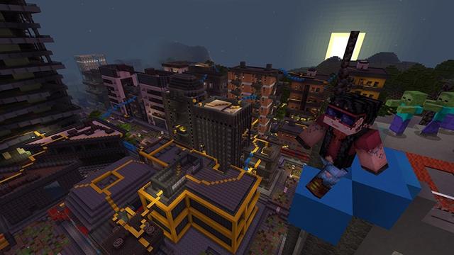Screenshot of the Minecraft Bedrock Marketplace product Zombie Parkour created by Lifeboat.