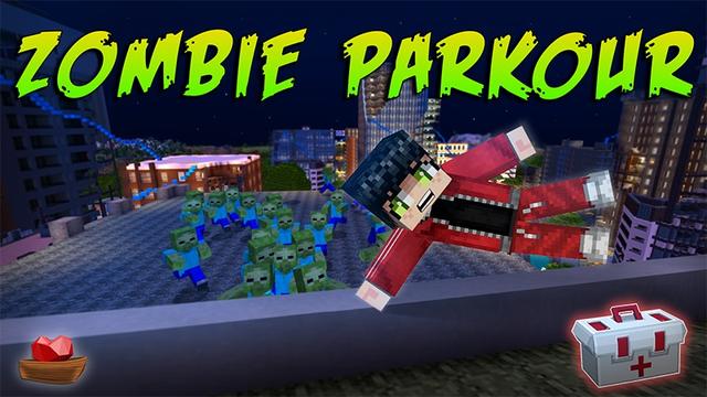 Thumbnail of the Minecraft Bedrock Marketplace product Zombie Parkour created by Lifeboat.