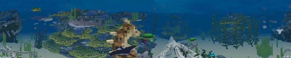Panorama of the Minecraft Bedrock Marketplace product Ocean created by LinsCraft.