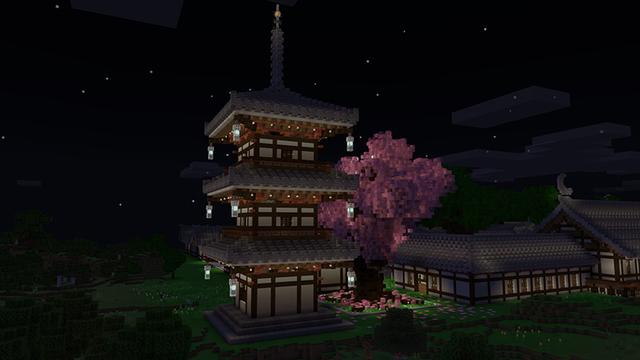Screenshot of the Minecraft Bedrock Marketplace product Shrine of Crescent Moon created by LinsCraft.
