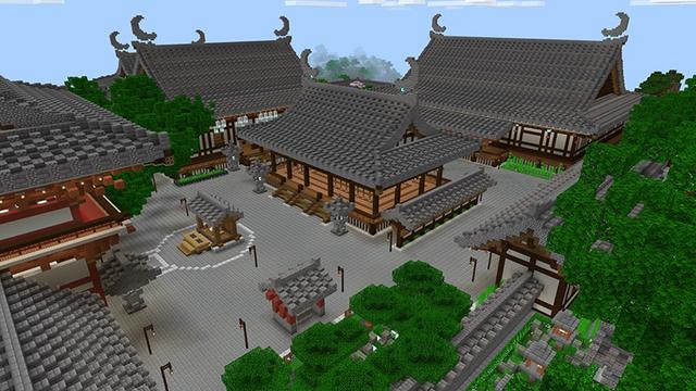 Screenshot of the Minecraft Bedrock Marketplace product Shrine of Crescent Moon created by LinsCraft.