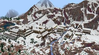Screenshot of the Minecraft Bedrock Marketplace product Snowfall Adventure created by LinsCraft.