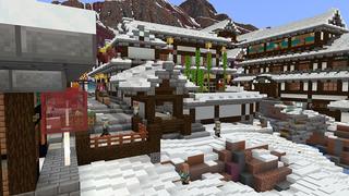 Screenshot of the Minecraft Bedrock Marketplace product Snowfall Adventure created by LinsCraft.