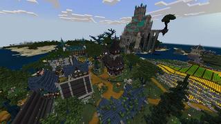 Screenshot of the Minecraft Bedrock Marketplace product Viqola Isle Mash-Up created by LinsCraft.