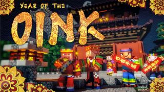Thumbnail of the Minecraft Bedrock Marketplace product Year of the Oink created by LinsCraft.