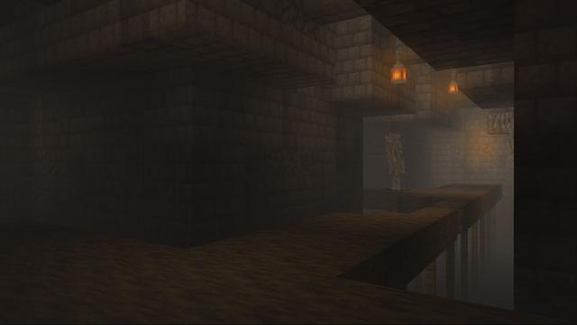 Screenshot of the Minecraft Bedrock Marketplace product Creaking Dimension created by Lofi Girl.