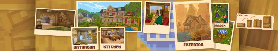Panorama of the Minecraft Bedrock Marketplace product Furniture Builder Add-On created by Lofi Girl.
