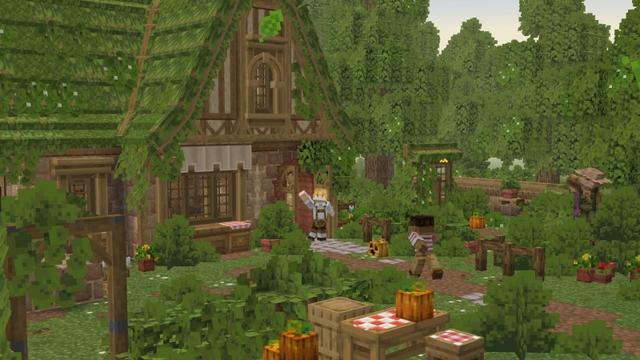 Screenshot of the Minecraft Bedrock Marketplace product Furniture Builder Add-On created by Lofi Girl.