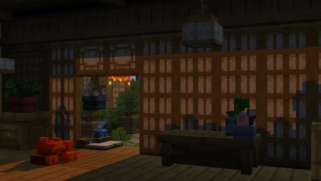 Screenshot of the Minecraft Bedrock Marketplace product Furniture Builder Add-On created by Lofi Girl.