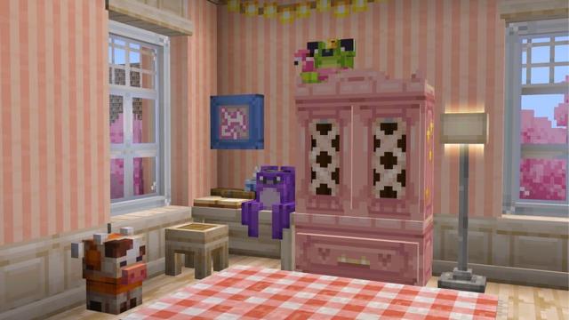 Screenshot of the Minecraft Bedrock Marketplace product Furniture Builder Add-On created by Lofi Girl.