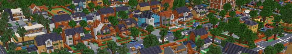 Panorama of the Minecraft Bedrock Marketplace product Furniture City created by Lofi Girl.