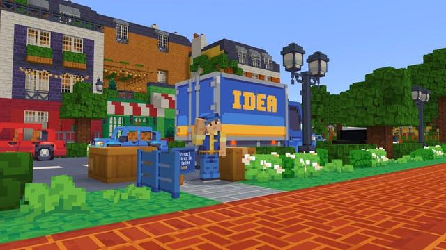 Screenshot of the Minecraft Bedrock Marketplace product Furniture City created by Lofi Girl.