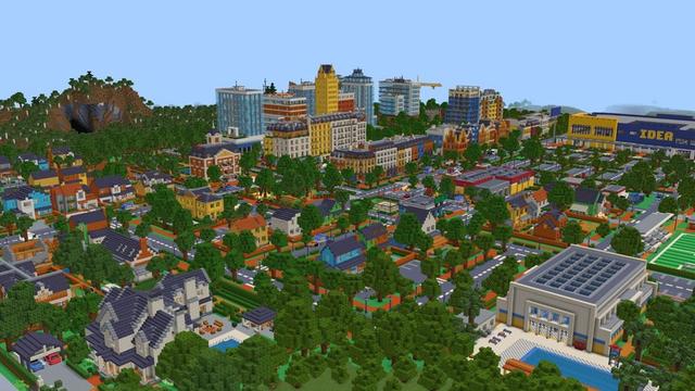 Screenshot of the Minecraft Bedrock Marketplace product Furniture City created by Lofi Girl.