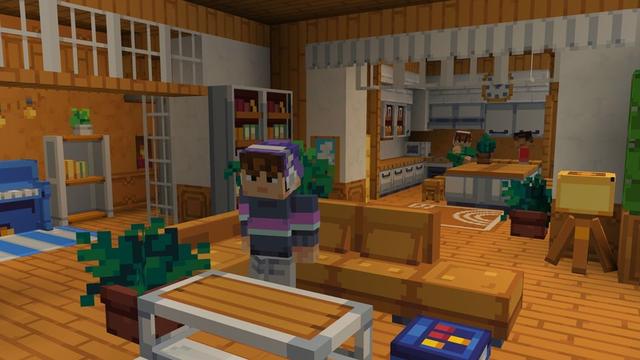 Screenshot of the Minecraft Bedrock Marketplace product Furniture City created by Lofi Girl.