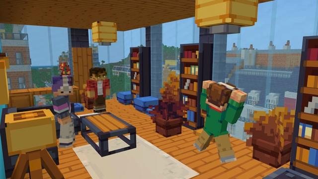 Screenshot of the Minecraft Bedrock Marketplace product Furniture City created by Lofi Girl.