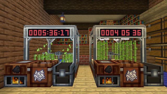 Screenshot of the Minecraft Bedrock Marketplace product AFK Farms Add-On created by Logdotzip.