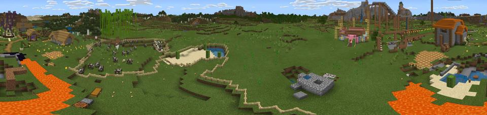 Panorama of the Minecraft Bedrock Marketplace product Alex Da Noob - Survival World created by Logdotzip.