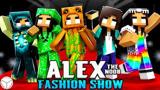 Thumbnail of the Minecraft Bedrock Marketplace product Alex the Noob Fashion Show created by Logdotzip.