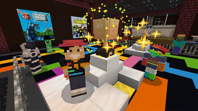 Screenshot of the Minecraft Bedrock Marketplace product Arcade Dropper created by Logdotzip.