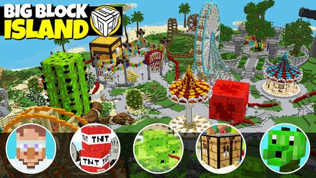 Thumbnail of the Minecraft Bedrock Marketplace product Big Block Island created by Logdotzip.