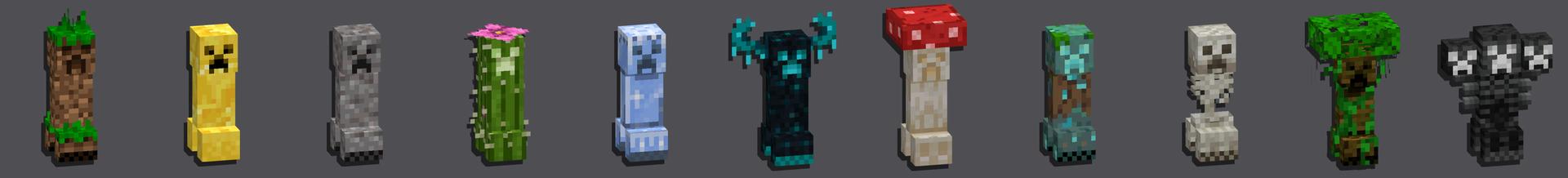 Panorama of the Minecraft Bedrock Marketplace product Biome Creepers created by Logdotzip.