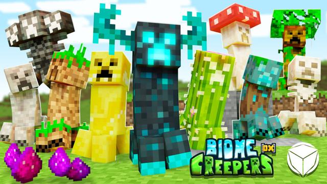 Thumbnail of the Minecraft Bedrock Marketplace product Biome Creepers created by Logdotzip.
