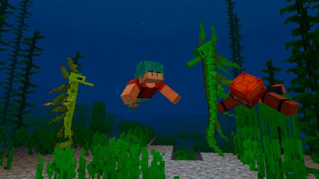 Screenshot of the Minecraft Bedrock Marketplace product Biome Pets Add-On created by Logdotzip.