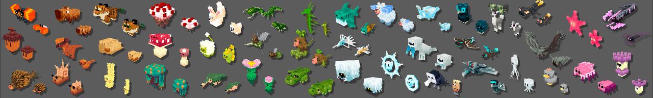 Panorama of the Minecraft Bedrock Marketplace product Biome Pets v1.2 Add-On created by Logdotzip.