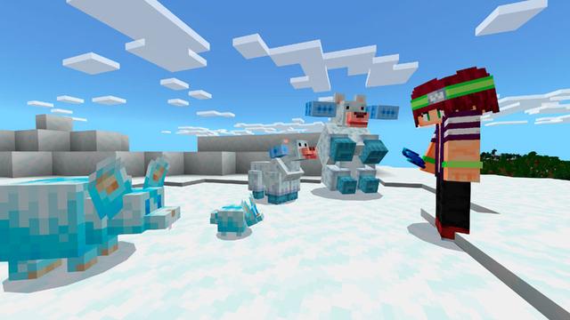 Screenshot of the Minecraft Bedrock Marketplace product Biome Pets v1.2 Add-On created by Logdotzip.