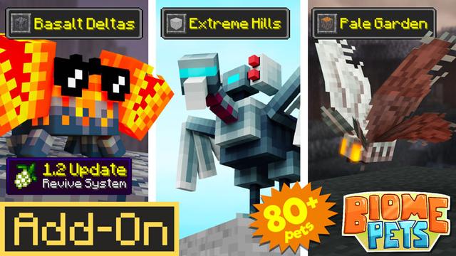 Thumbnail of the Minecraft Bedrock Marketplace product Biome Pets v1.2 Add-On created by Logdotzip.