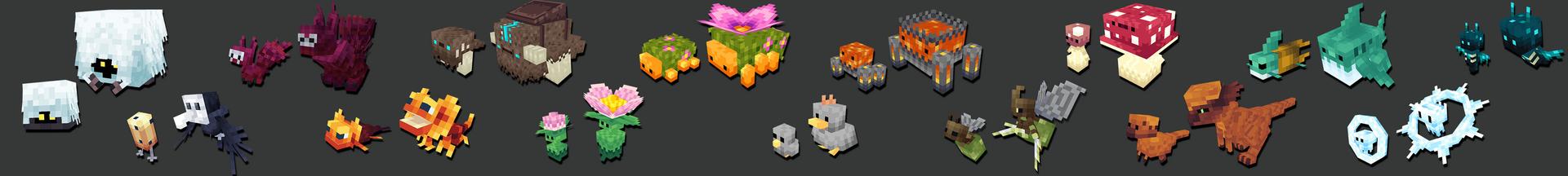 Panorama of the Minecraft Bedrock Marketplace product Biome Pets created by Logdotzip.