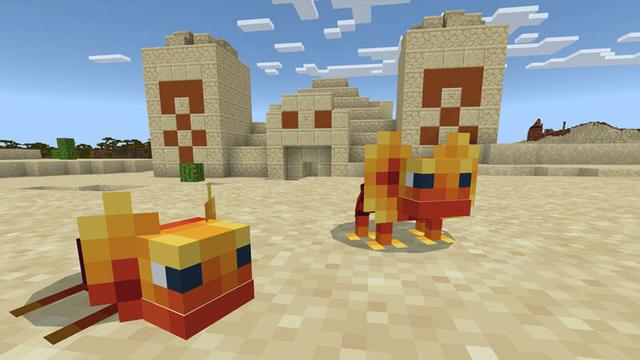 Screenshot of the Minecraft Bedrock Marketplace product Biome Pets created by Logdotzip.