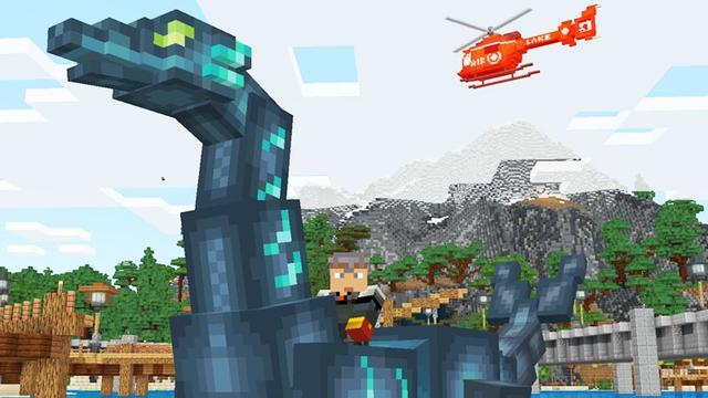 Screenshot of the Minecraft Bedrock Marketplace product Block Ness Monster created by Logdotzip.