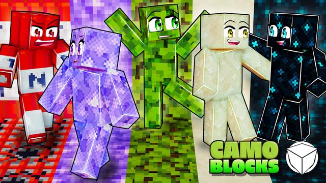 Thumbnail of the Minecraft Bedrock Marketplace product Camo Blocks created by Logdotzip.