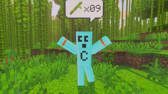 Screenshot of the Minecraft Bedrock Marketplace product Craftee Companion Add-On created by Logdotzip.