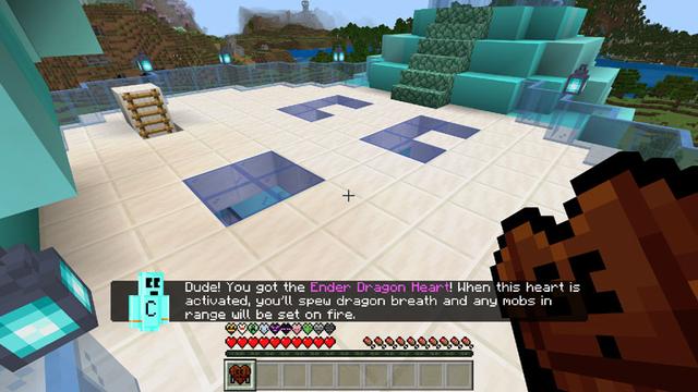 Screenshot of the Minecraft Bedrock Marketplace product Craftee’s Custom Hearts [DX] v1.1 created by Logdotzip.