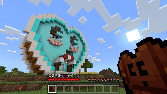 Screenshot of the Minecraft Bedrock Marketplace product Craftee’s Custom Hearts [DX] created by Logdotzip.