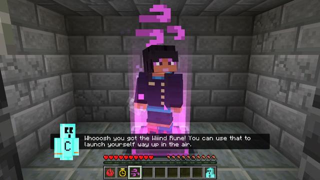 Screenshot of the Minecraft Bedrock Marketplace product Craftee’s Elemental Escape created by Logdotzip.