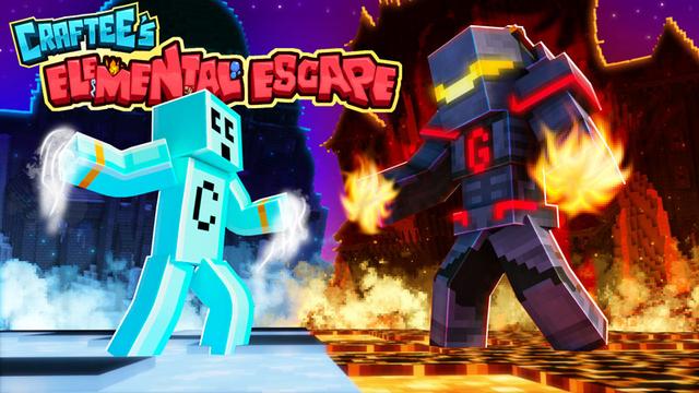 Thumbnail of the Minecraft Bedrock Marketplace product Craftee’s Elemental Escape created by Logdotzip.