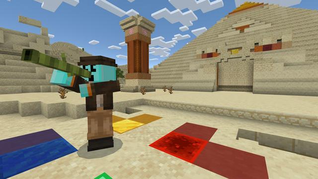 Screenshot of the Minecraft Bedrock Marketplace product Craftee's Pyramid Plunder created by Logdotzip.