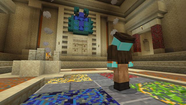 Screenshot of the Minecraft Bedrock Marketplace product Craftee's Pyramid Plunder created by Logdotzip.