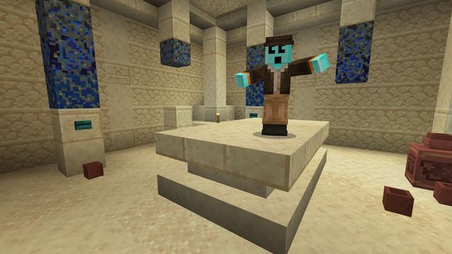 Screenshot of the Minecraft Bedrock Marketplace product Craftee's Pyramid Plunder created by Logdotzip.
