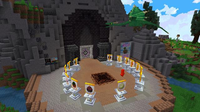 Screenshot of the Minecraft Bedrock Marketplace product Cursed Dragons created by Logdotzip.