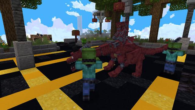 Screenshot of the Minecraft Bedrock Marketplace product Cursed Dragons created by Logdotzip.