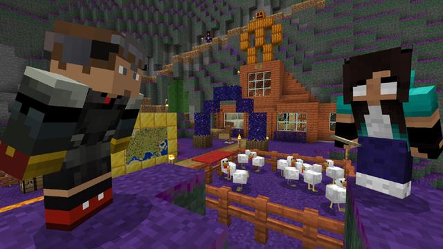 Screenshot of the Minecraft Bedrock Marketplace product Dark Alex CORRUPTED Noob World created by Logdotzip.