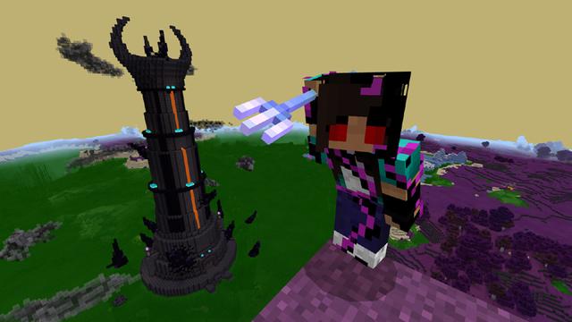 Screenshot of the Minecraft Bedrock Marketplace product Dark Alex CORRUPTED Noob World created by Logdotzip.