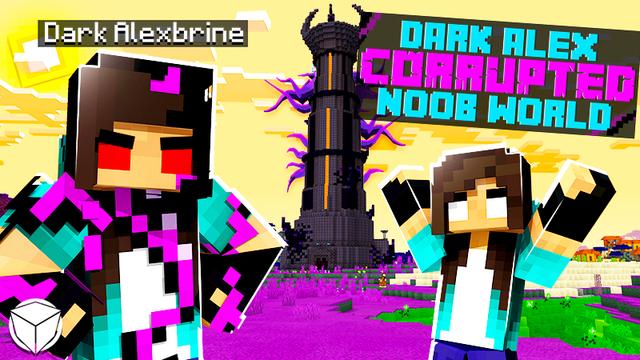 Thumbnail of the Minecraft Bedrock Marketplace product Dark Alex CORRUPTED Noob World created by Logdotzip.