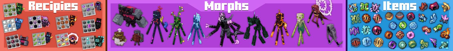 Panorama of the Minecraft Bedrock Marketplace product Enderman Morph Add-On created by Logdotzip.